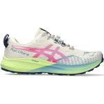 Reduzierte Weiße Asics Fuji Trailrunning Schuhe atmungsaktiv für Damen Größe 41,5 