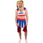 Reduzierte Rote Sexy Meme / Theme Halloween Cheerleader Kostüme für Herren Größe XL 
