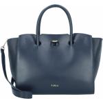 Blaue Elegante FURLA Tote Bags & Henkeltaschen aus Leder für Damen 