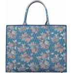 Blaue Blumen Elegante FURLA Tote Bags & Henkeltaschen aus Baumwolle für Damen 