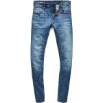 Blaue G-Star Raw Skinny Jeans raw aus Elastan für Herren Größe XXL 