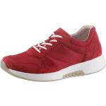 Rote Gabor Rollingsoft Keil-Sneaker aus Textil für Damen Größe 39 