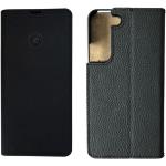 Schwarze Elegante Samsung Galaxy S22 Hüllen Art: Flip Cases aus Leder 
