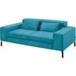 Blaue Zweisitzer-Sofas aus Samt 