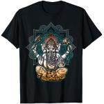 Ganesha T-Shirt, Hinduistisches Gott T-Shirt - Mandala T-Shirt