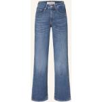 Blaue Gang Straight Leg Jeans aus Elastan für Damen Größe M 