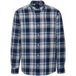 Reduzierte Blaue Langärmelige Gant Button Down Hemden aus Baumwolle für Herren Größe XL 