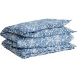 Blaue Paisley Bettwäsche & Bettbezüge aus Mako Satin 220x220 cm 