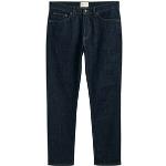 Blaue Gant Slim Jeans aus Elastan für Herren Weite 33, Länge 32 