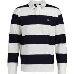 Weiße Langärmelige Gant Herrenpoloshirts & Herrenpolohemden aus Baumwolle Größe 3 XL Große Größen 