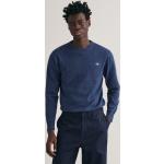 Blaue Klassische Gant Rundhals-Auschnitt Rundhals-Pullover aus Jersey für Herren Größe S 