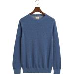 Reduzierte Blaue Klassische Gant Rundhals-Auschnitt Rundhals-Pullover aus Baumwolle für Herren Größe XXL 