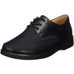 Schwarze Ganter Derby Schuhe aus Leder für Damen Größe 43 