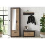 Schwarze Moderne IMV Internationaler Möbelvertrieb Steinheim Garderoben Sets aus Holz 
