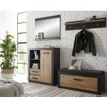 Schwarze Moderne IMV Internationaler Möbelvertrieb Steinheim Garderoben Sets aus Holz 