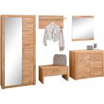 Beige Moderne Garderoben Sets aus Massivholz 