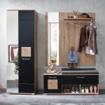 Reduzierte Schwarze Loftscape Garderoben Sets aus Holz 