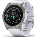 Reduzierte Weiße Sportliche Garmin Armbanduhren mit Touchscreen-Zifferblatt mit GPS mit Höhenmesser zum Multisport-Tracking 