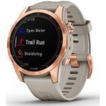 Anthrazite Garmin Fenix 7S Armbanduhren aus Rosegold mit GPS 