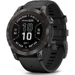 Reduzierte Schwarze Sportliche Garmin Fenix 7 Armbanduhren mit LED-Zifferblatt mit GPS mit Schlaftracker zum Sport 