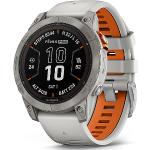 Reduzierte Silberne Sportliche Garmin Fenix 7 Armbanduhren mit LED-Zifferblatt mit GPS mit Schlaftracker zum Sport 