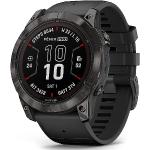 Schwarze Sportliche Garmin Fenix 7X Armbanduhren mit LED-Zifferblatt mit GPS mit Schlaftracker zum Sport 
