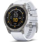 Weiße Sportliche Garmin Armbanduhren mit Touchscreen-Zifferblatt mit GPS mit Schlaftracker zum Multisport-Tracking 
