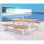 Weiße Best Freizeitmöbel Gartenmöbel-Sets & Gartenmöbel Garnituren aus Massivholz 3 Teile 