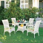 Weiße Best Freizeitmöbel Gartenmöbel-Sets & Gartenmöbel Garnituren aus Glas 9 Teile 
