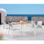 Weiße Best Freizeitmöbel Gartenmöbel-Sets & Gartenmöbel Garnituren aus Massivholz 5 Teile 