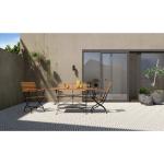 Braune Gartenmöbel-Sets & Gartenmöbel Garnituren aus Massivholz 4 Teile 