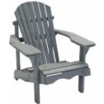 Graue Adirondack Chairs aus Holz 