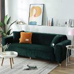 Dunkelgrüne Sofaüberwürfe & Sofahussen aus Elastan 