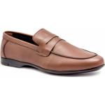 Braune Business-Schuhe aus Rindsleder für Herren 