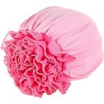 Pinke Breaking Bad Sommerhüte mit Bommeln aus Cord für Damen 
