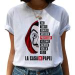 Geldraub Harajuku T-Shirts Frauen La Casa De Papel Hip Hop T-Shirts Haus aus Papier T-Shirt Top T-Shirts Weiblich