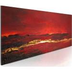 Gemaltes Bild - Roter Ozean 100x40 cm