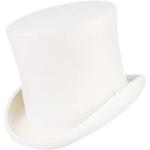 Weiße Klassische Fedora Hüte aus Wolle Größe M 