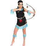 Blaue Das Kostümland Indianerkostüme mit Fransen für Damen Größe S 