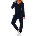 Blaue Atmungsaktive Trainingsanzüge & Jogginganzüge aus Baumwolle für Damen Größe 4 XL Große Größen 