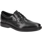 Reduzierte Schwarze Elegante Geox Flache Business-Schuhe Schnürung rutschfest für Herren Größe 44,5 mit Absatzhöhe bis 3cm 