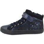 Marineblaue Geox Kalispera Flache Sneaker aus Gummi wasserfest für Kinder Größe 25 mit Absatzhöhe bis 3cm 