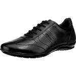Reduzierte Schwarze Geox Symbol Oxford Schuhe für Herren Größe 43 