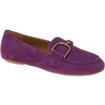 Violette Geox Damenhalbschuhe Ziegen aus Veloursleder mit herausnehmbarem Fußbett Größe 42 
