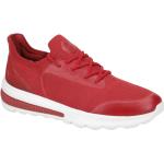 Reduzierte Rote Geox Flache Sneaker aus Polyurethan mit herausnehmbarem Fußbett für Herren Größe 46 