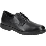 Reduzierte Schwarze Geox Business-Schuhe Schnürung aus Polyurethan mit herausnehmbarem Fußbett für Herren Größe 46 mit Absatzhöhe 5cm bis 7cm 