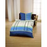Blaue Moderne Gerald Wittmann bügelfreie Bettwäsche aus Baumwolle 1 Teil 