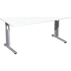 Geramöbel Schreibtisch C Flex Weiß 1600x800/,C-Fuß hv680-820