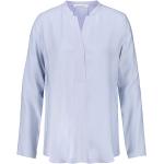 Hellblaue Langärmelige Gerry Weber Blusenshirts aus Viskose für Damen Größe M 