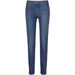 GERRY WEBER Edition Damen Hose Lang Jeans, Dark Blue Denim mit Use, 38 EU